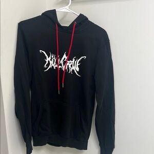Black and Red Graphic Sweatshirt Hoodie